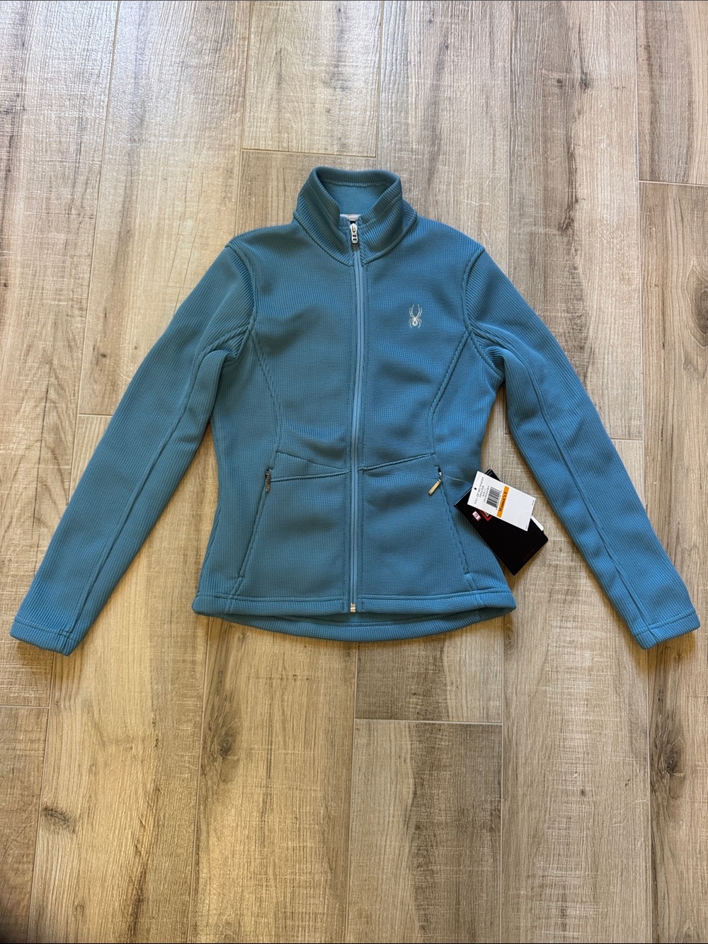 Spyder Women's Teal Full-Zip Utility Fleece Jacket
